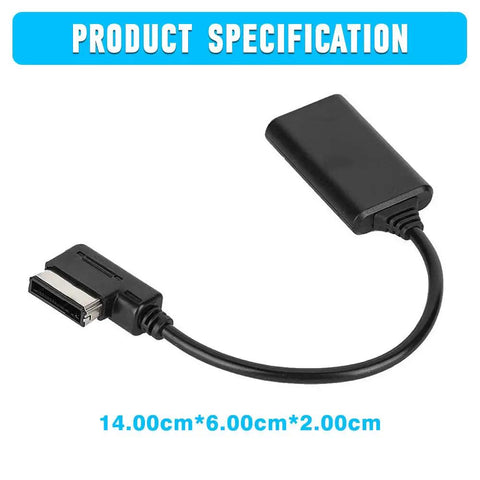 Aux Music Interface Adapter For Audi And VW With AMI 3G System Plug And Play Car Audio Cable 2010 To 2023 with dimensions 14.00cm x 6.00cm x 2.00cm.
