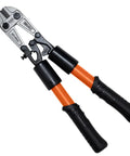 Heavy Duty Bolt Cutter With 18 Inch Fiberglass Handle And Center Cut Jaws For Soft To Hard Metals, steel jaws, vinyl grips