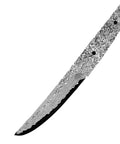 Ultra Sharp Meat Cleaver For DIY Damascus Steel Blank Blade Knife Kit with textured blade against white background.