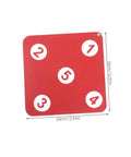 Double-Sided Fencing Target Pro-Grade For Home Practice with red puncture-resistant material, 33cm size, numbered 1 to 5.