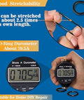 Front view of O-ring assortment kit with black nitrile O-rings and a durometer gauge showing 70.5 Shore A