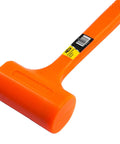 Heavy Duty 6 Pound Dead Blow Hammer With Non Slip Unibody Molded Handle, Checkered Grip, Spark And Rebound Resistant, Water Oil Grease Resistant, Orange