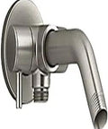 Brass Shower Arm With Two Way Diverter For Showerhead Or Handheld Spray One Half Inch NPT Connection Includes Flange Durable Finish