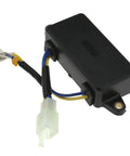 Heavy Duty Automatic Voltage Regulator And Rectifier For Single Phase Generators 3500 Watt small black box with wires and connectors