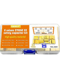 Six Value MKP Safety Capacitor Kit Set With 22 Pieces, 275VAC X2, 22.5mm Pitch, in a labeled yellow case