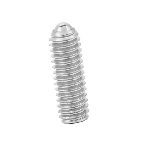 High Grade Heavy Duty Stainless Steel Ball Plunger Spring Screw With Hex Socket Set Screw For Hardcore Mechanical Adjustments And Solid Fixture Positioning Built To Last, M4 x 12mm