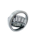 L44643 L44610 tapered roller bearing cone and cup set for EZ Lube trailer axles, showing inner and outer rings with rollers.