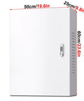 Heavy Duty Galvanized Steel Charging Station Enclosure Lockable Weatherproof Housing For Electric Cars, 50cm x 60cm size.