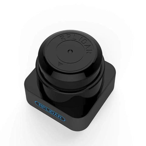 Budget Friendly 360 Degree RPLIDAR S1 TOF Lidar Sensor With 40 Meter Range for obstacle avoidance and navigation in compact black design.