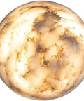 ROPCVAX Wall Sconce Lamp Light Fixture Lighting Modern Nordic with cloud-like alabaster texture, 5.9" diameter.
