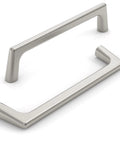 10 Pack 5 Inch Cabinet Handles Brushed Satin Nickel Zinc Alloy Pulls For Kitchen Cupboard Wardrobe Center To Center shown close-up