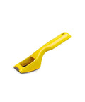 Shaver Tool for Stock Removal and Fine Finishing with flush to blade teeth, yellow handle, designed for woodworking and metal projects.