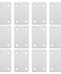 Heavy Duty Stainless Steel Furniture Brackets 30 Pack Flat Corner Support Plates With 19mm And 42mm Hole Spacing layout