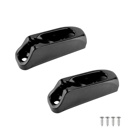 2 Piece Boat Cleat Self Lock Rope Cleat Nylon Clam Cord Tensioner For Canoeing Kayaking And Sailing Marine Gear image with screws