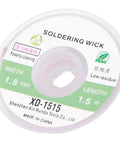 Desoldering Wick Braid For Circuit Boards And DIY Soldering Projects Copper Solder Wick With Fast Absorption Size 1.5mm