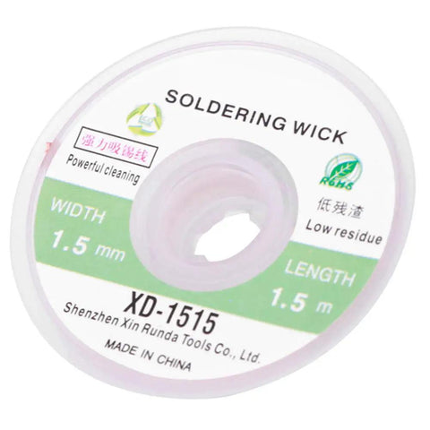 Desoldering Wick Braid For Circuit Boards And DIY Soldering Projects Copper Solder Wick With Fast Absorption Size 1.5mm