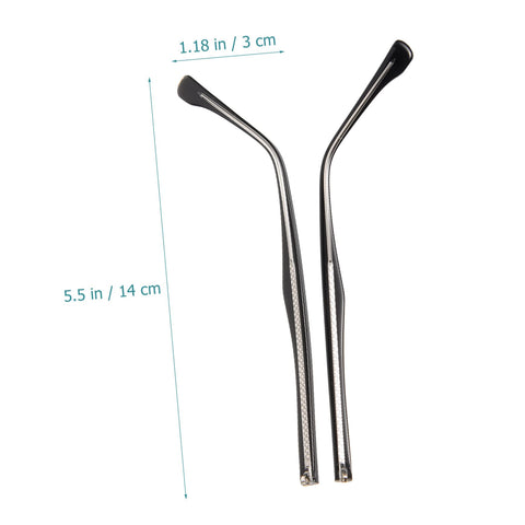 Glasses Arm Replacement Kit 1 Pair Temple Arms For Eyeglasses Handy Comfortable Lightweight Eyewear Accessory Easy Install For Quick Repairs Fits Most Frames shown, 5.5 in length