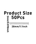 Tough As Nails Stainless Steel Dowel Pins 50 Piece Set For Cabinets Shelves And Wood Furniture, 28mm length, 2mm diameter.