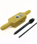 Woodworking Tap And Die Set 5 Pc For Cutting Internal And External Threads In Wood 1/2 To 1-1/2 Inch tools on white background