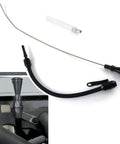 Flexible Black Oil Dipstick For GM Chevy LS Engine Family LSX LS1 LS2 LS6 4.8L 5.7L 6.0L 6.2L With Teflon Lined Braided Outer