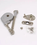 Folding Cabinet Hinges With 105 Degree Opening, No Slam Quiet Soft Close For Toy Box Drawer And Wardrobe, parts laid out