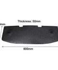 Heavy Duty Rubber Speed Bump Hump End Cap 200X600X50Mm Black Finish With Full Hardware Kit For Driveway And Parking Lot Traffic Calming Solutions That Look Cool And Work Wicked, 200x600mm 50mm rubber end cap