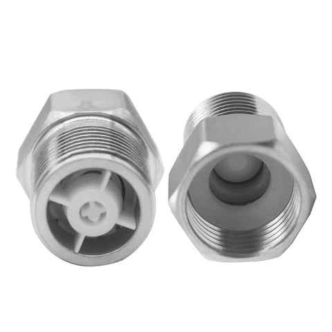 Stainless steel 1/2 in female-to-male check valve, pack of 2
