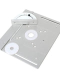 Heavy Duty Premium Aluminum Router Table Insert Plate Featuring Precision Miter Gauge Track and Anodized Fence Sliding Brackets for DIY Woodworking Shops with gauge