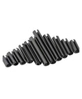 M1.5 To M6 Spring Type Straight Pins 20mm Long 65Mn Carbon Steel Black Zinc Coated Pro Grade Heavy Duty Cotter Pins Dowel Pins