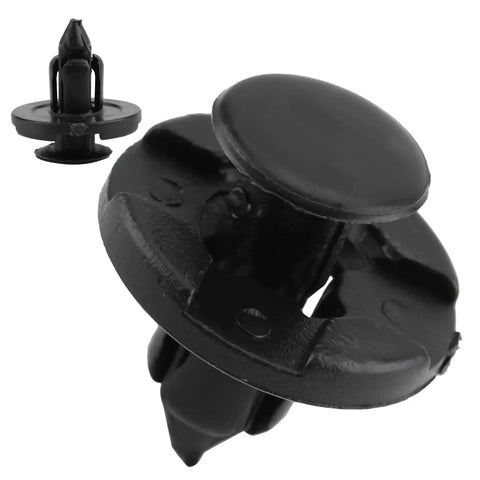 Easy Push In Bumper Trim Clips Kit Rust Proof Plastic Fasteners For Interior Bumper Trim Replacements Fits Versa Xterra Liner 20Pcs 50Pcs 100Pcs 200Pcs Two Hundred Packs black plastic push-in bumper trim clip