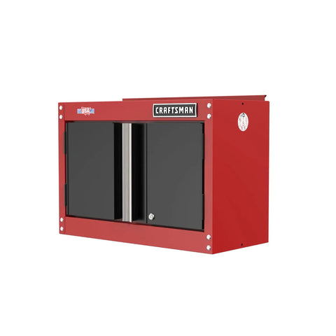 Tough Heavy Duty Metal Garage Storage Cabinet With Wall Mount 2 Door Design And Internal Locking System For Secure Tool Storage 200 Lb Capacity 5,245 Cu In Made In USA