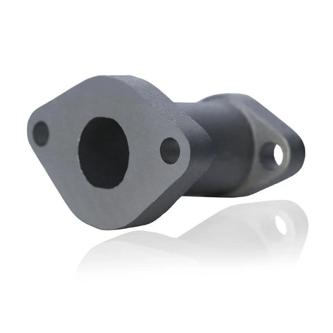 Beefed Up Aluminum Racing Performance Intake Manifold For Coleman CT100U CC100X 98cc Mini Bike And Predator 79cc 3HP Engine Go Kart SK100 CK100S Massimo MB100 GMB100 FRP Mini Dirt Bike Parts in cast aluminum.
