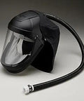Replacement Faceshield Assembly For Supplied Air System Easy Snap Durable Visor For Lab Safety PPE with attached hose