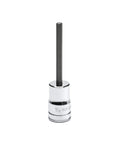 Single socket from Seven Piece Three Eighths Inch Drive Mid Length Hex Bit Socket Set SAE and Metric with S2 Steel Insert Bits