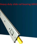 Heavy Duty Soft Close Drawer Slides With Locking Rails, 14 Inch Full Extension, Cold Rolled Steel Tracks For Drawer Side
