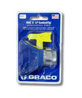 RLP517 Low Pressure RAC X Reversible Spray Tip With Guard Combo packaged in blue and transparent plastic