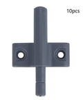 Cabinet Door Damper With Magnetic Tip For Quiet Close And Smooth Soft Close Release Catch, 10-piece gray set