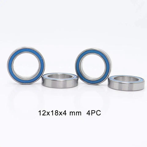 34 Piece Ball Bearing Kit For Traxxas Nitro Revo Monster Truck All Versions Sealed Bearings In Orange And Blue With Mixed Sizes For Smooth Ride Easy Install Durable RC Car Upgrades, 12x18x4 mm blue sealed bearings 4pc
