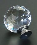 Top Tier 40Mm Diamond Head Cabinet Knobs Featuring A Hella Slick Silver Chrome Finish Modern Glass Crystal Looks For Quick Install Drawer Pulls And Solid Cupboard Handles, showing a crystal knob with diamond facets on a dark background.