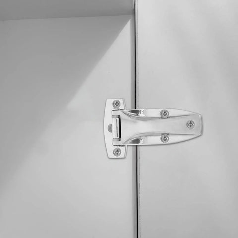 Heavy Duty Stainless Steel T Hinges For Closet Doors And Cabinets, Weatherproof Marine Grade Silver Bearing Hardware For Industrial Use, Overlay Cabinet Hinges, Durable Door Hardware That Keeps Doors Secure on white cabinet door