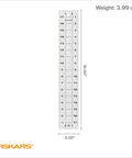 Seam Ready Sewing Ruler 3 By 18 Inch Acrylic Grid Ruler With Highlighted Seam Allowances For Crisp Fabric Cutting, Quilting