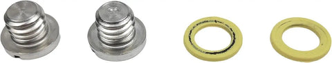 2 Pack Lower Unit Oil Drain Plug Kit With Screws And Gaskets For Mercury MerCruiser Bravo Alpha1 Gen 2 Outboards 40 50 60 70 75 90 115HP Premium 304 Stainless Steel Fits 10 79953Q2 10 79953A2 18 2244