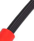 Heavy Duty Tire Inflator Extension Hose 16cm Quick Connect Fits Recessed Valve Stems Cars Motorcycles Bikes braided black hose with red connector