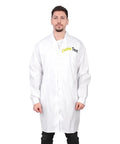 Custom Embroidered Lab Coat For Men With Your Name Or Text Personalized Long Sleeve Three Pocket Medical Coat Durable Stain Resistant