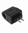 Universal AC To DC Power Converter Adapter Turns Any Wall Outlet Into A Rock Solid Car Cigarette Lighter Socket, black