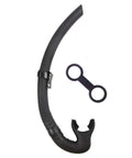 Silicone Snorkel For Diving And Snorkeling With Flexible Foldable Tube Pro Grade For Divers Fishing Underwater Hockey And Scuba Enthusiasts
