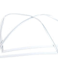 5304507200 Door Gasket for Freezers White Replacement Seal, shown in a looped form for fridge door installation