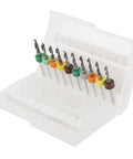 10 Piece Micro Twist Bits Straight Handle Tungsten Steel Drill Bit Set For PCB Repair Mini Circuit Board Bits 2.1 To 3.0mm with case