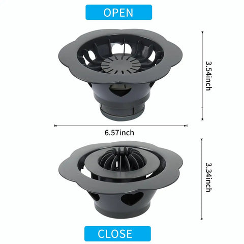 Flower Shaped Dumpling Mold Maker For Easy Homemade Bao Buns And Momo, 6.57 Inch Plastic Kitchen Gadget with open and closed views