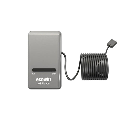 Indoor And Outdoor Weather Station With WiFi Gateway And Built In Temperature Humidity And Barometric Pressure Sensors Smart Home Ready IoT Ready USB Powered 915 MHz Wireless And Full Sensor Compatibility, shown with gateway unit.